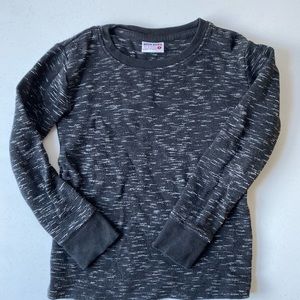 MISH BOYS long sleeve black knit shirt size 4